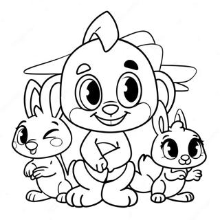 Page A Colorier Des Personnages Adorables Des Bebes Looney Tunes 62618-51869