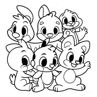 Page A Colorier Des Personnages Adorables Des Bebes Looney Tunes 62618-51871