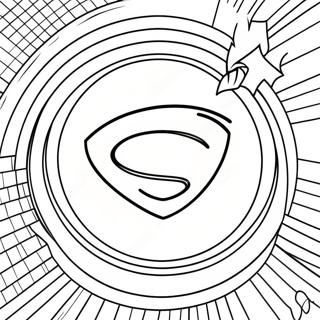 Logo De Super-Héros Pages À Colorier