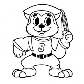 Page A Colorier De Mascotte De College 62657-51895