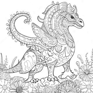 Page A Colorier De Creature Complexe De Mythomorphia 62698-51929