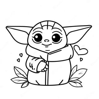 Page A Colorier De Baby Yoda Pour La Saint Valentin 62778-51996