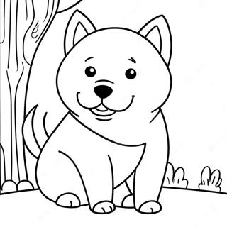 Page A Colorier De Shiba Inu 62838-52022