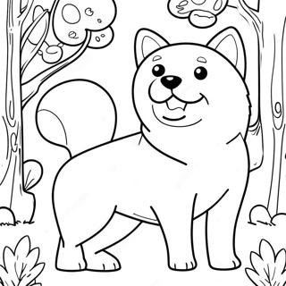 Page A Colorier De Shiba Inu 62838-52024