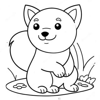 Page A Colorier Dun Mignon Chiot Shiba Inu 62839-52028