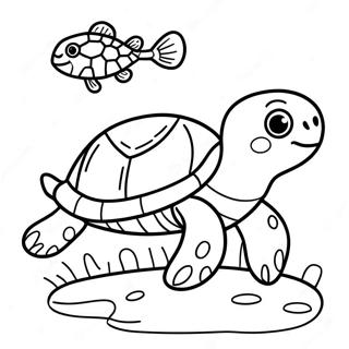 Page A Colorier Dun Mignon Bebe Tortue De Mer 62859-52049