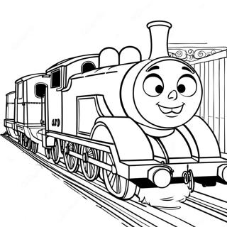 Thomas Et Ses Amis Tous Les Moteurs En Marche Pages À Colorier