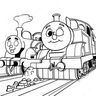 Page A Colorier Des Personnages Colores De Thomas Et Ses Amis 62879-52080