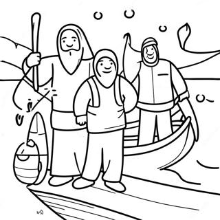 Pêcheurs D'hommes Pages À Colorier