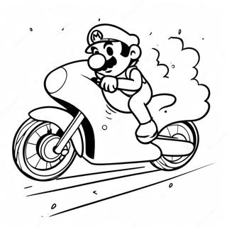 Mario Sur Moto Pages À Colorier