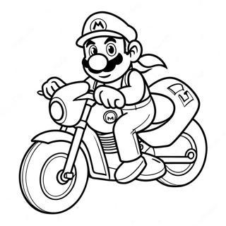 Page A Colorier Mario En Moto De Course 62908-52088