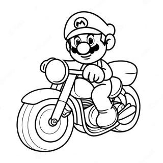 Page A Colorier Mario Sur Une Moto Cool 62909-52090