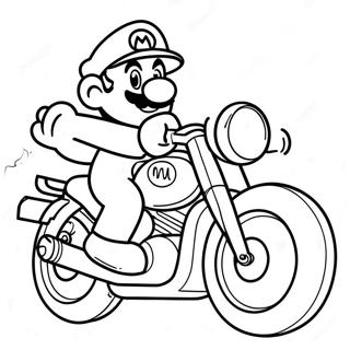 Page A Colorier Mario Sur Une Moto Cool 62909-52092