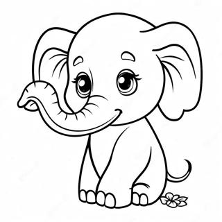 E Est Pour Éléphant Pages À Colorier