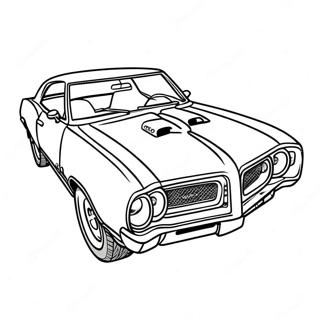 Page A Colorier Voiture Classique Pontiac Gto 63049-52195