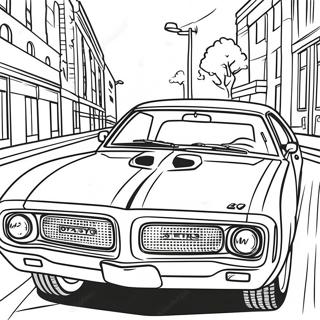 Page A Colorier Voiture Classique Pontiac Gto 63049-52196