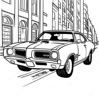 Page A Colorier Voiture Musclee Pontiac Gto 63050-52188