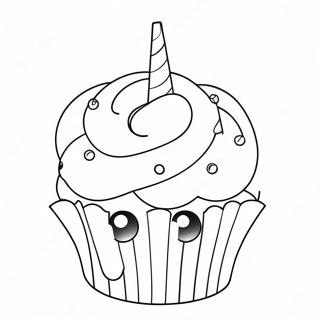 Page A Colorier Cupcake Licorne Etincelant 63060-52214