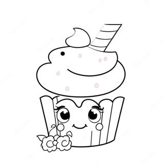 Page A Colorier Cupcake Licorne Etincelant 63060-52215