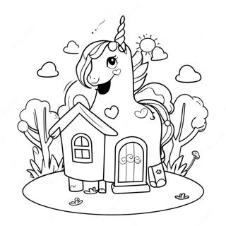 Page A Colorier Maison Licorne 63109-52238