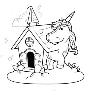 Page A Colorier Maison Licorne 63109-52240