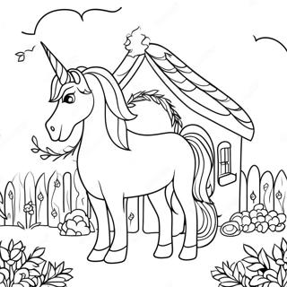 Page A Colorier De La Maison Magique De Licorne 63110-52252