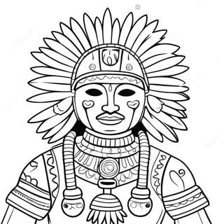 Poupée Kachina Pages À Colorier