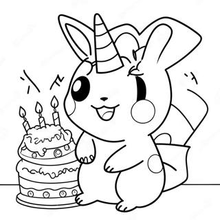 Anniversaire Pokemon Pages À Colorier