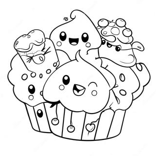 Page A Colorier De Bluey Muffin Avec Des Amis 6315-5048