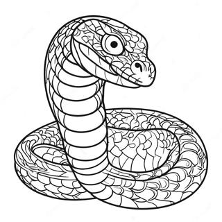 Page A Colorier Un Serpent A Sonnette Enroule 63220-52326