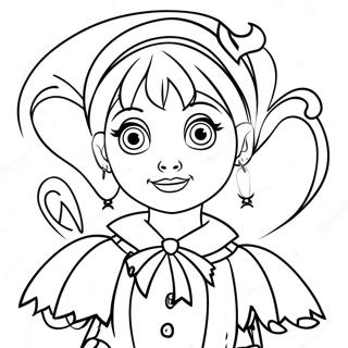 Lydia Deetz Dans Une Page A Colorier De Costume Effrayant 63260-52368