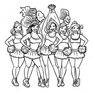 Page A Colorier Des Pom Pom Girls Des Tampa Bay Buccaneers 63350-52432