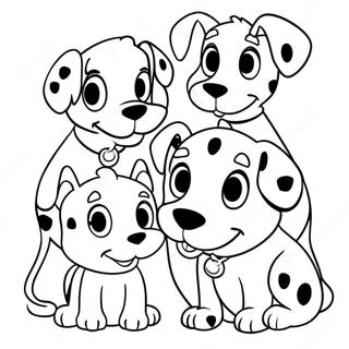 Page A Colorier Des Chiots 101 Dalmatiens Mignons 63390-52463