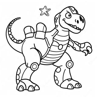 Page A Colorier De Dinosaure Robot Feroce 63410-52475