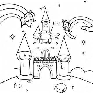 Page A Colorier Chateau De Licorne Magique 63440-52495