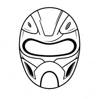 Page A Colorier Masque De Power Ranger Colore 63450-52512