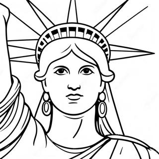 Page A Colorier De La Statue De La Liberte 6345-5069