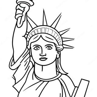 Page A Colorier De La Statue De La Liberte 6345-5070