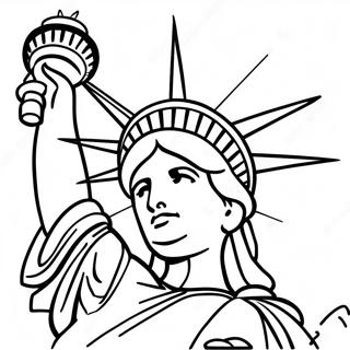 Page A Colorier De La Statue De La Liberte 6345-5071