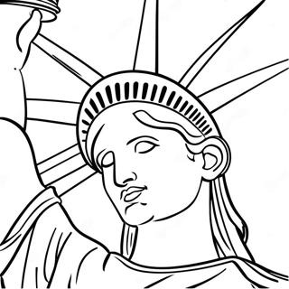 Page A Colorier De La Statue De La Liberte 6345-5072