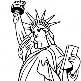 Page A Colorier De La Statue De La Liberte 6345-5167