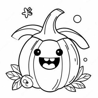 Page A Colorier Citrouille Dhalloween Mignonne 63480-52518