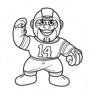 Page A Colorier De La Mascotte Des Steelers 6355-5175