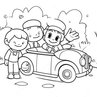 Page A Colorier De Laventure De Noddy Et Ses Amis 63560-52604