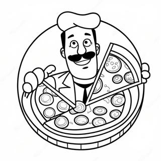 Page A Colorier De Loncle Grand Pere Avec Pizza 63610-52631