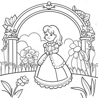 Page A Colorier De Scene De Jardin Victorien 63639-52650