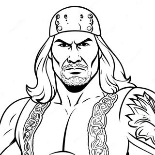 Page A Colorier Wwe Facile 6364-5083