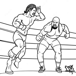 Page A Colorier Des Superstars De La Wwe En Action 6365-5085