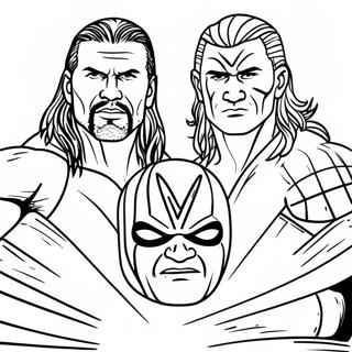 Page A Colorier Des Superstars De La Wwe En Action 6365-5086