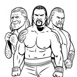 Page A Colorier Des Superstars De La Wwe En Action 6365-5087